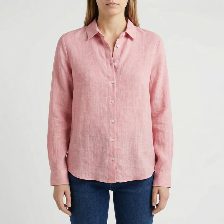 Brezella - Relaxed Button-Down Women's Blouse