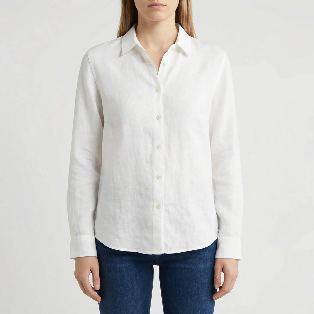 Brezella - Relaxed Button-Down Women's Blouse