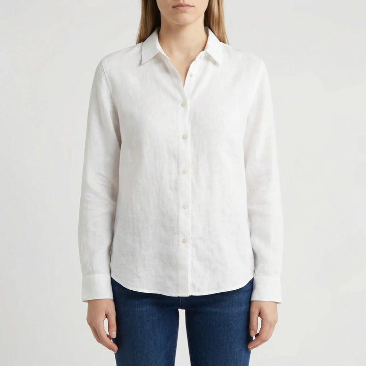 Brezella - Relaxed Button-Down Women's Blouse
