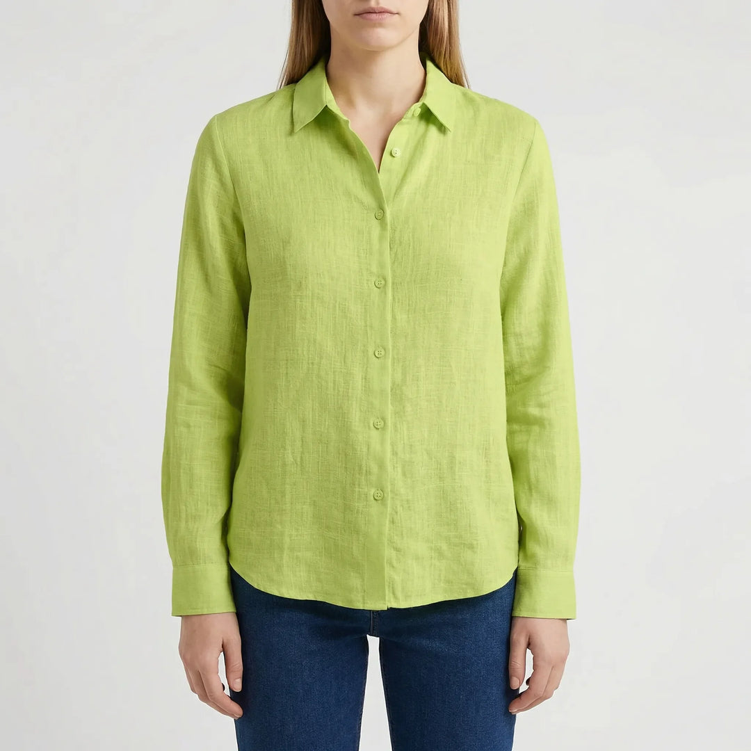 Brezella - Relaxed Button-Down Women's Blouse