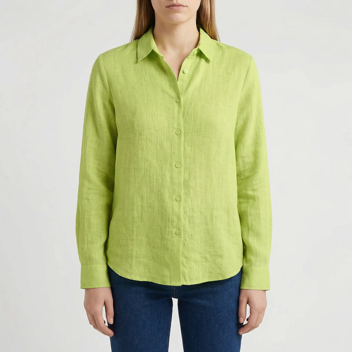 Brezella - Relaxed Button-Down Women's Blouse
