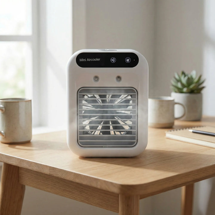 Brezora - Compact Tabletop Air Cooler With Diffuser