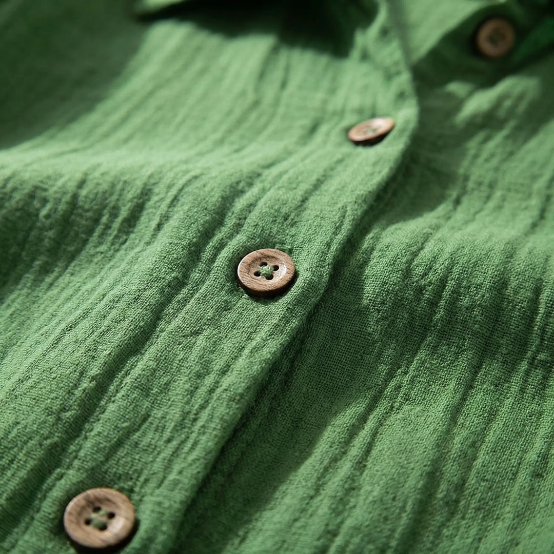 Brezzia - Relaxed Fit Button-Down Blouse