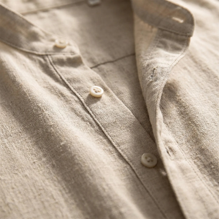 Brezzlo - Long-Sleeve Casual Henley Shirt