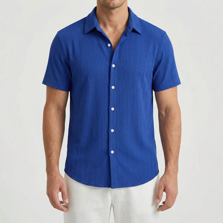 Brezzol - Short-Sleeve Button-Up Men's Shirt