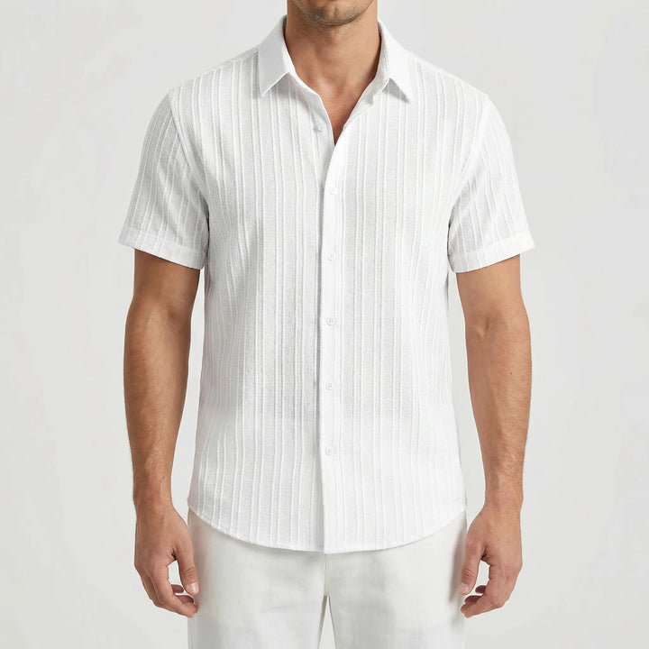 Brezzol - Short-Sleeve Button-Up Men's Shirt