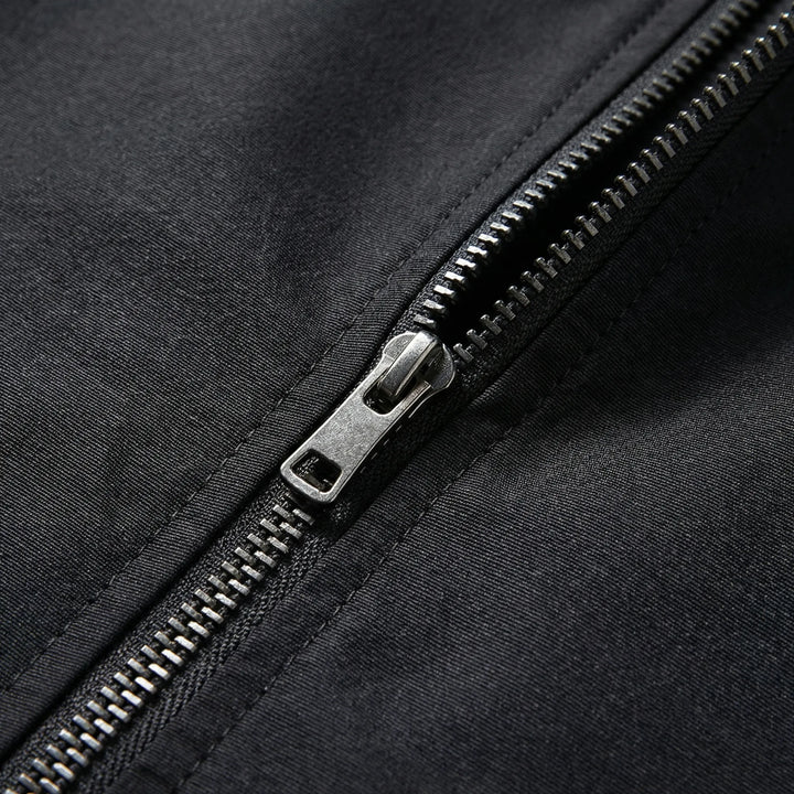 Brezzon - Stand Collar Windbreaker Jacket For Men