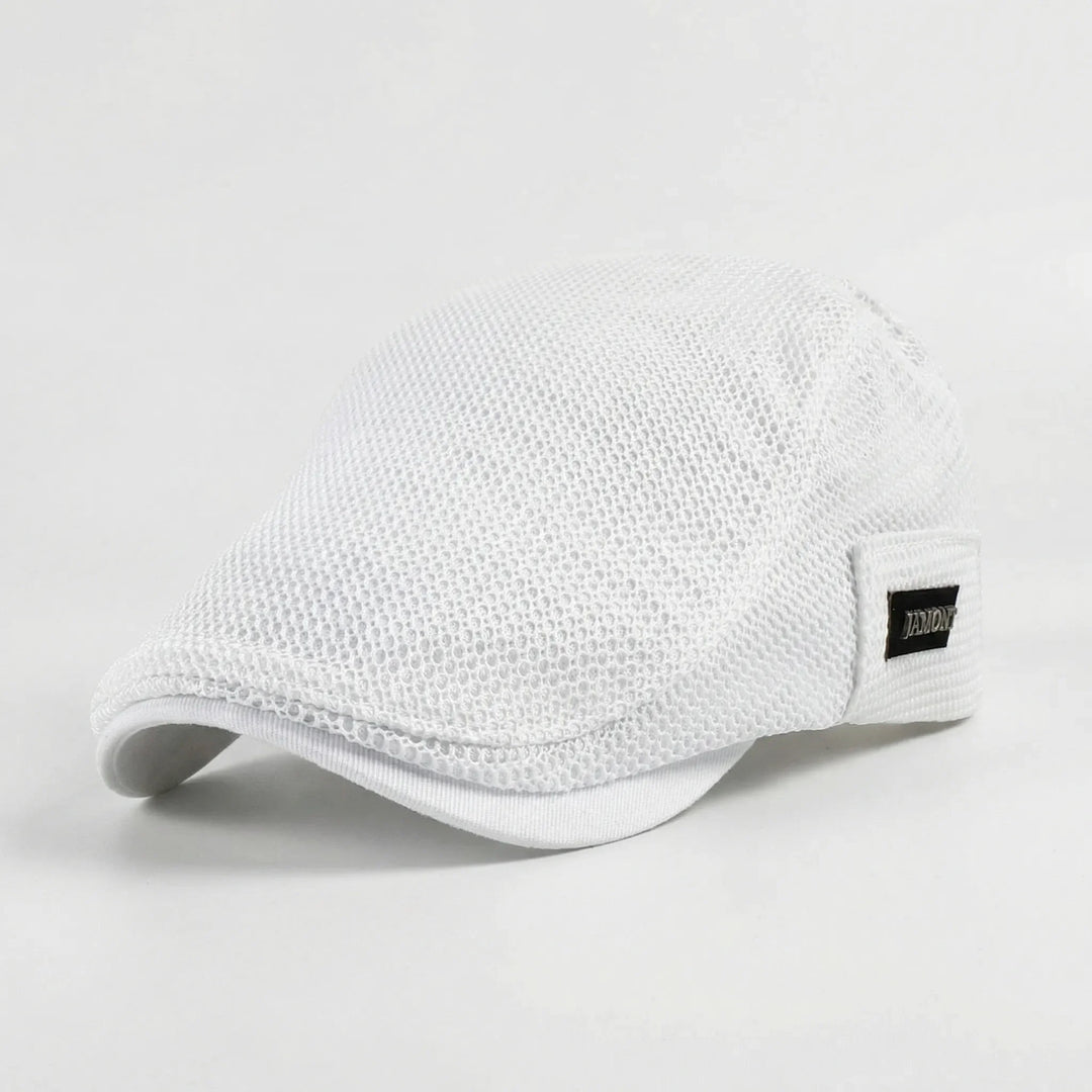 Brimow - Breathable Mesh Flat Cap For Men