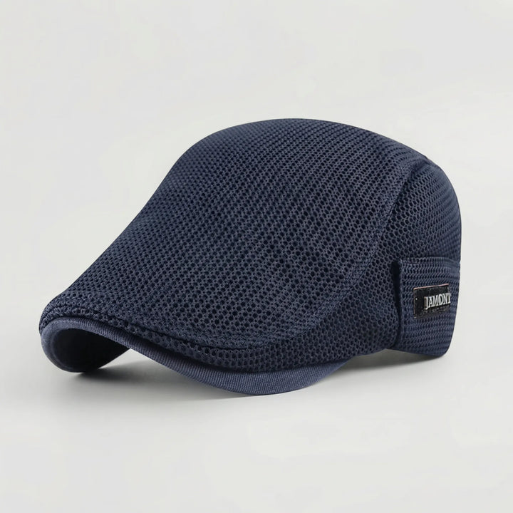 Brimow - Breathable Mesh Flat Cap For Men