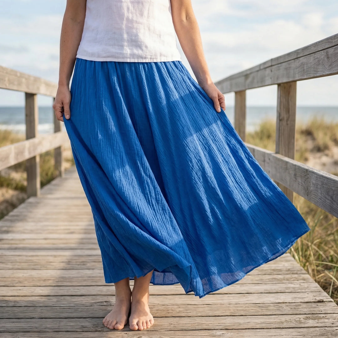 Briselle - Flowing Bohemian Maxi Skirt