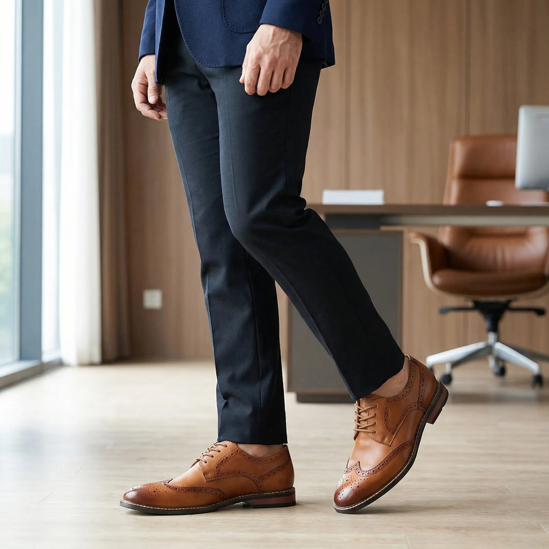 Brogvello - Classic Wingtip Brogue Oxford Shoe