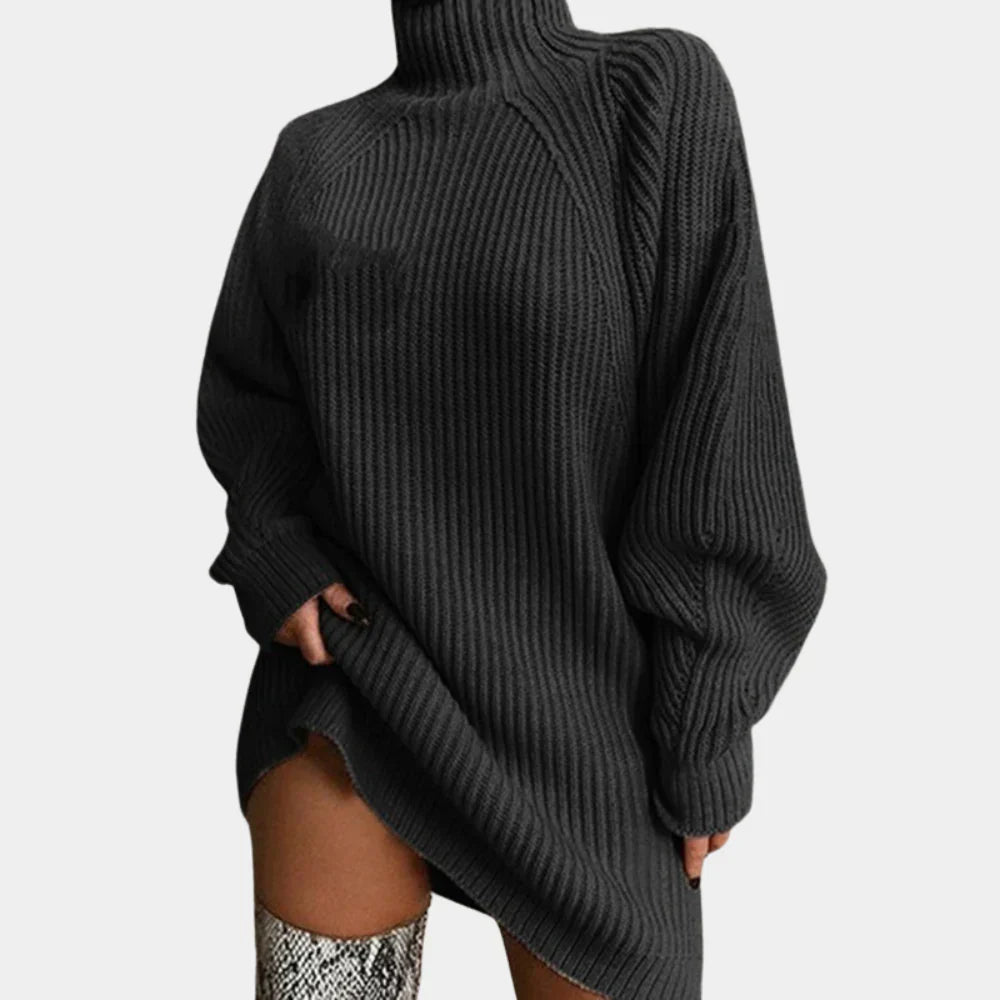 Kozy Oversized Stickad Tröja för Kvinnor