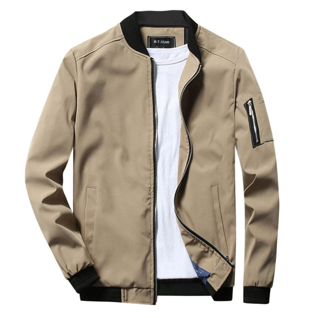 Lättvikts Zip-Up Jacka för Män