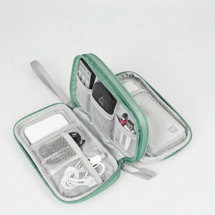 Cablivo - Double-Layer Travel Cable Organizer Pouch
