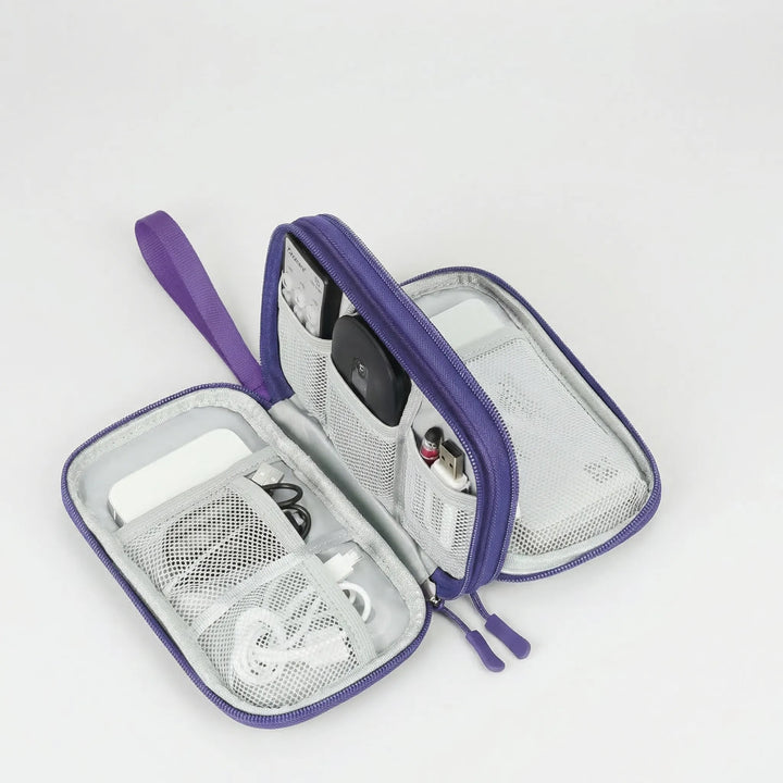 Cablivo - Double-Layer Travel Cable Organizer Pouch