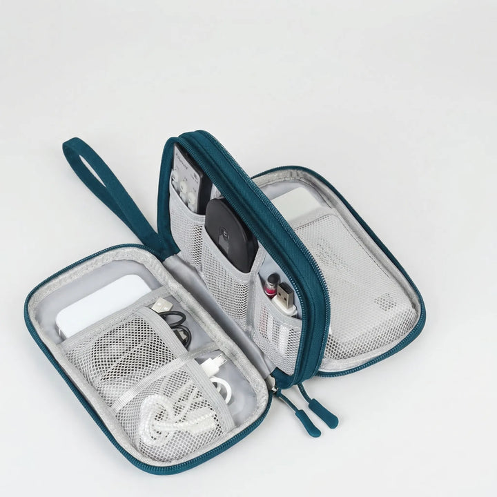 Cablivo - Double-Layer Travel Cable Organizer Pouch