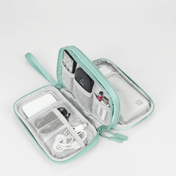 Cablivo - Double-Layer Travel Cable Organizer Pouch