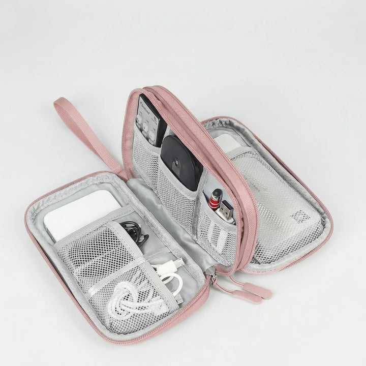 Cablivo - Double-Layer Travel Cable Organizer Pouch