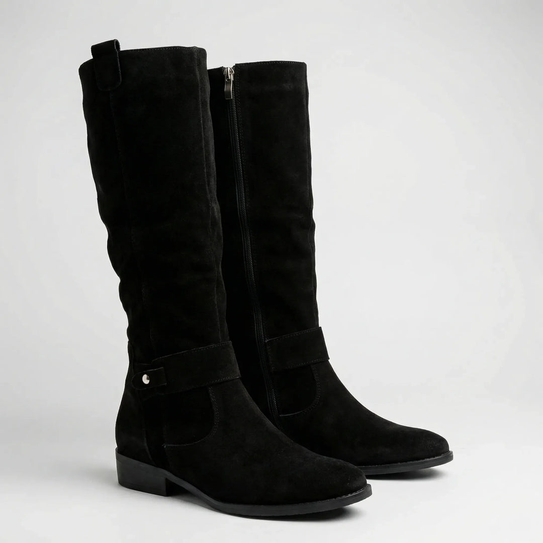 Caldera - Knee-High Slip-On Suede-Look Boot