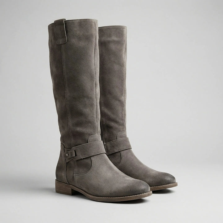 Caldera - Knee-High Slip-On Suede-Look Boot