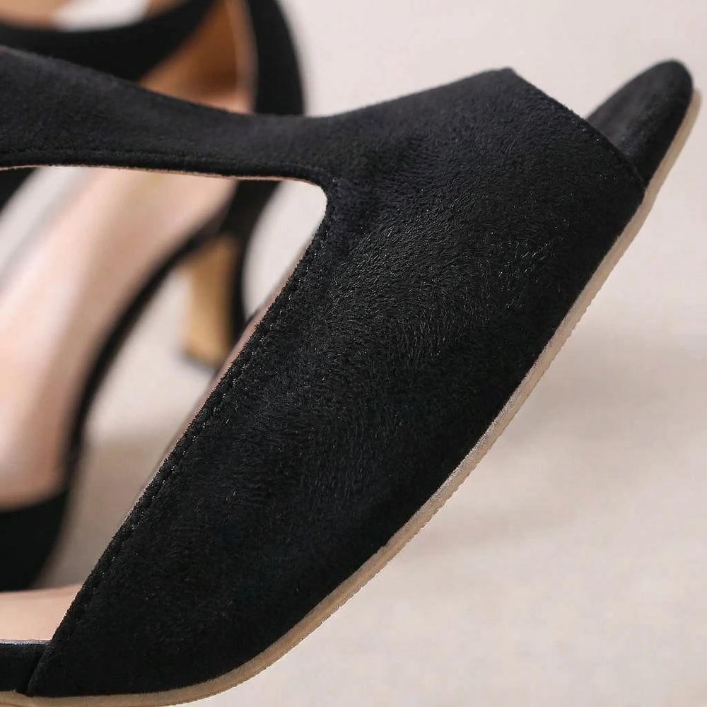 Caletti - Peep-Toe Heeled Sandal With Cutout Detail