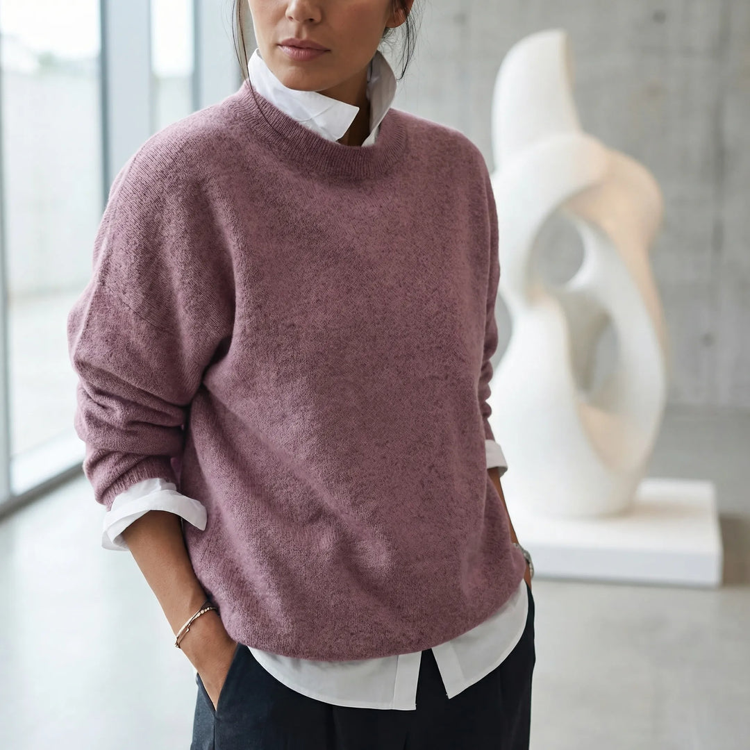 Calmette - Crew Neck Long-Sleeve Sweater