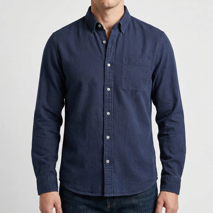 Calvoro - Long Sleeve Button-Up Casual Shirt