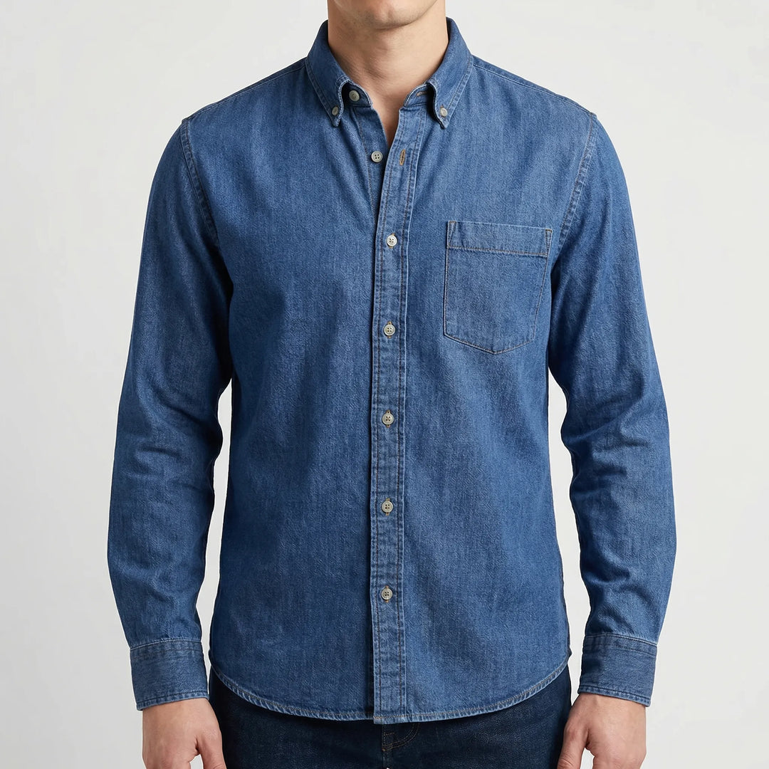 Calvoro - Long Sleeve Button-Up Casual Shirt