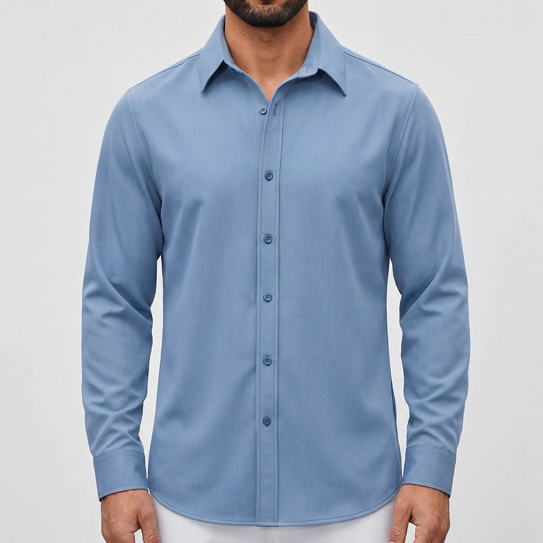 Calvrex - Long Sleeve Casual Button-Down Shirt