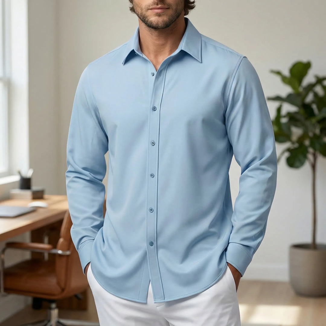 Calvrex - Long Sleeve Casual Button-Down Shirt