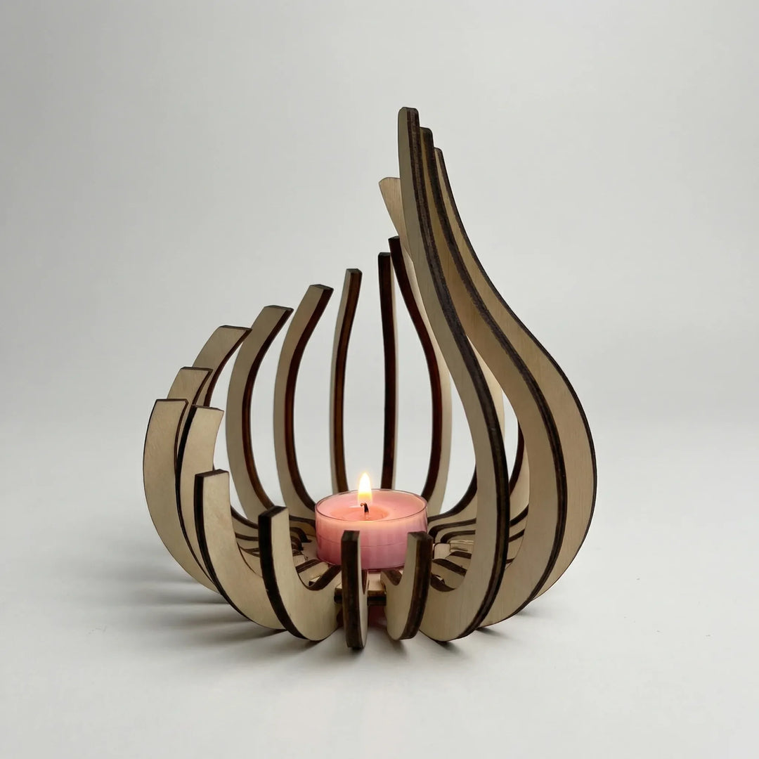 Candriva - Sculptural Teardrop Candle Holder