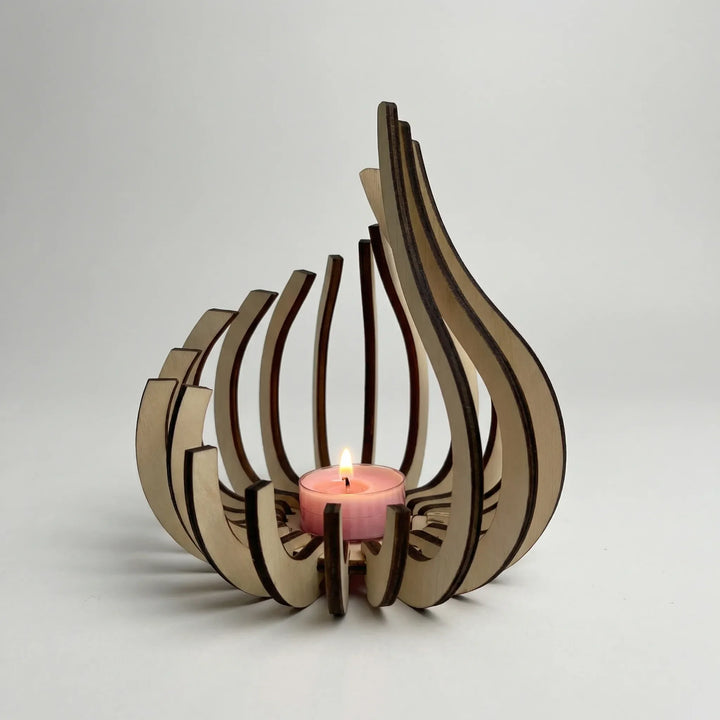 Candriva - Sculptural Teardrop Candle Holder