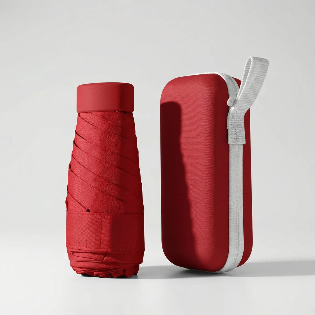 Canopiq - Compact Flat-Fold Travel Umbrella With Case