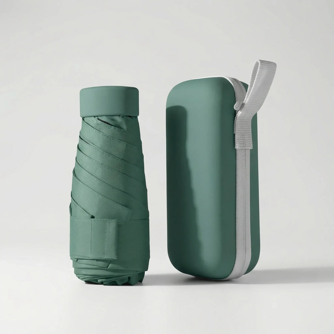 Canopiq - Compact Flat-Fold Travel Umbrella With Case