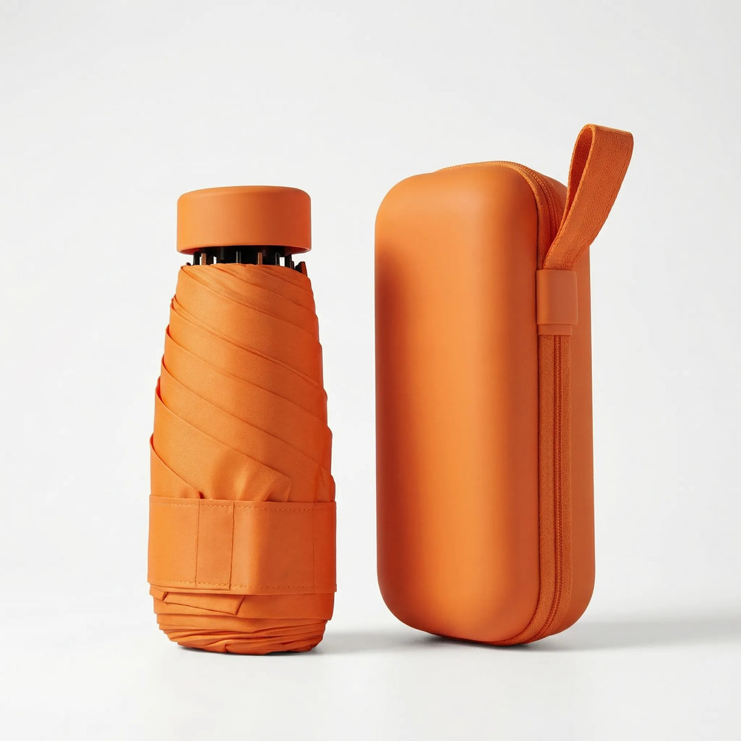 Canopiq - Compact Flat-Fold Travel Umbrella With Case