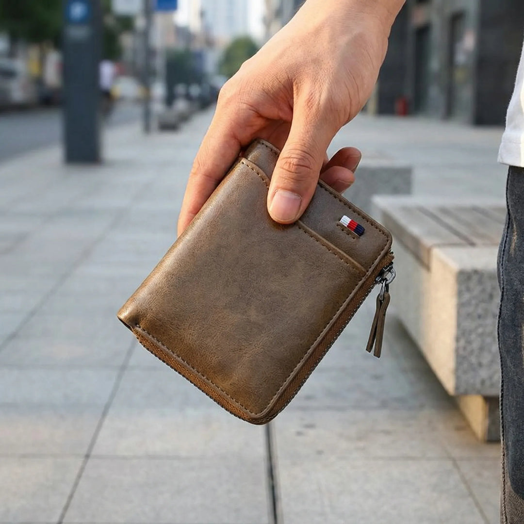 Cardova - Compact Zip-Closure Bifold Wallet
