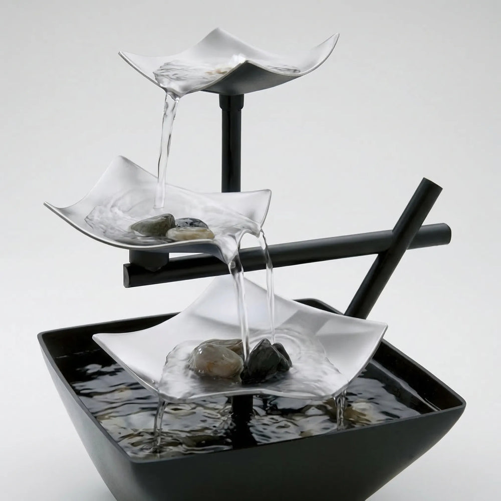 Cascadelle - Tiered Tabletop Indoor Water Fountain