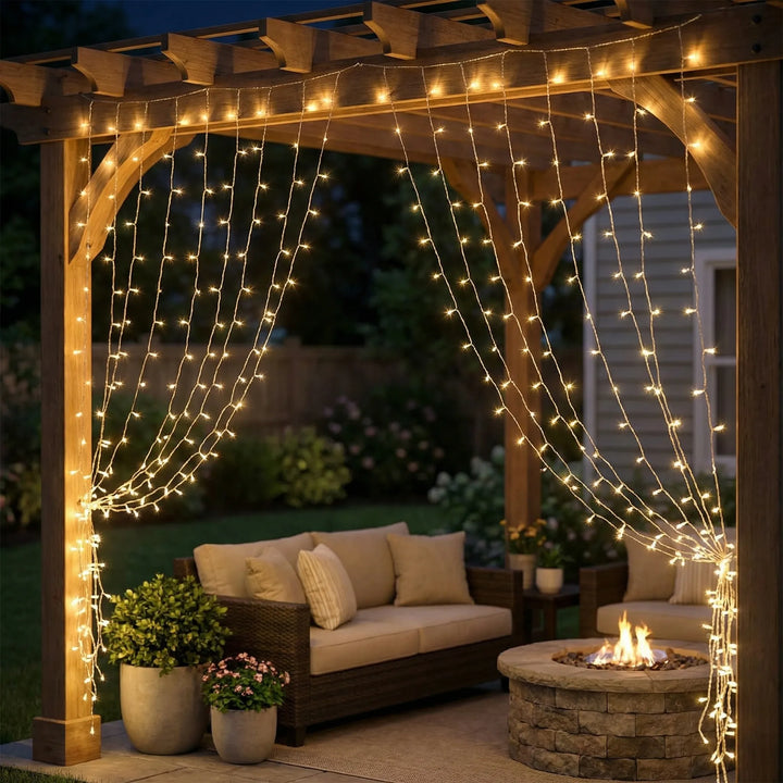 Cascadra - Cascading Curtain LED String Lights