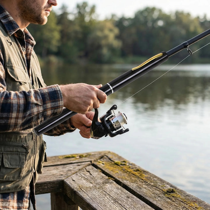 Castlite - Mini Telescopic Pocket Rod And Reel Combo