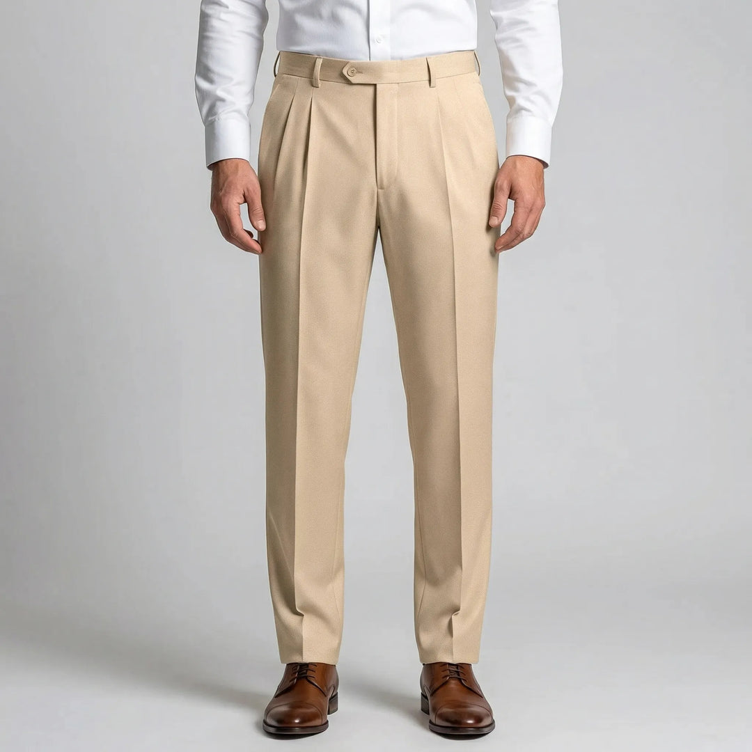 Casuave - Relaxed Fit Pleated Summer Trousers