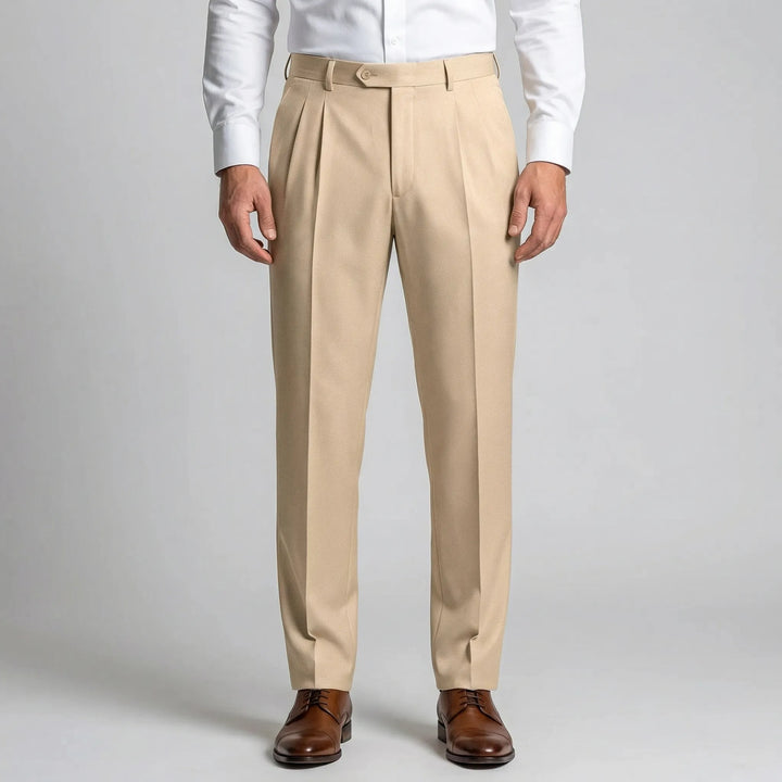Casuave - Relaxed Fit Pleated Summer Trousers
