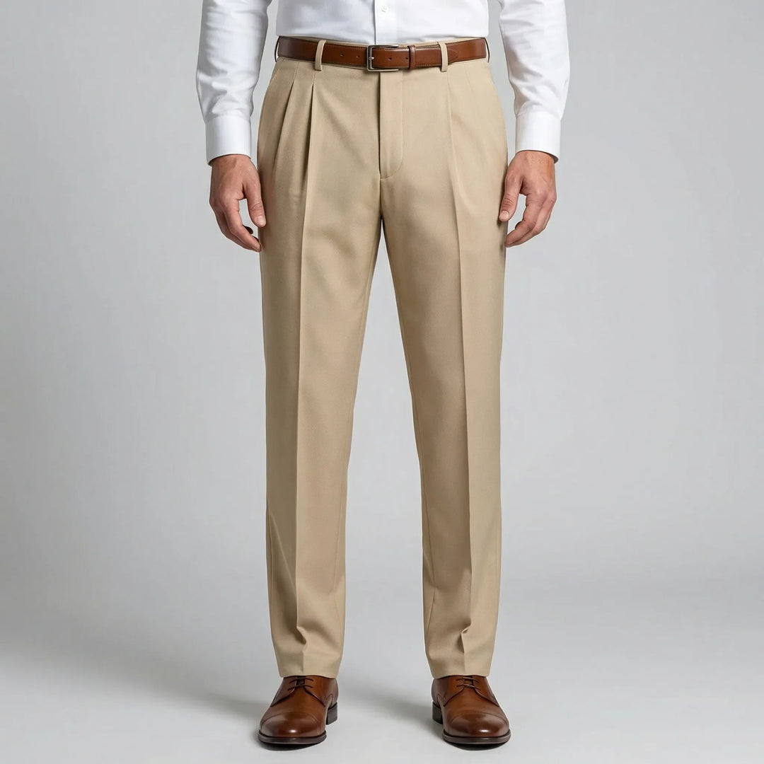 Casuave - Relaxed Fit Pleated Summer Trousers