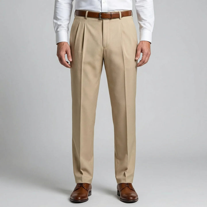 Casuave - Relaxed Fit Pleated Summer Trousers