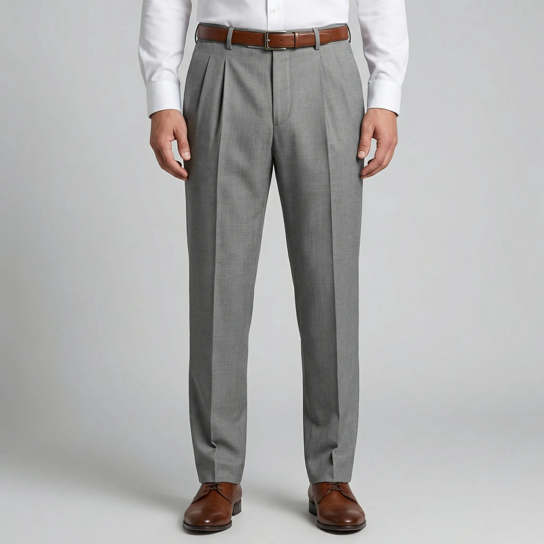 Casuave - Relaxed Fit Pleated Summer Trousers