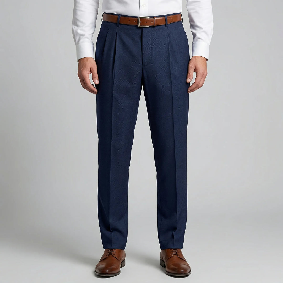 Casuave - Relaxed Fit Pleated Summer Trousers