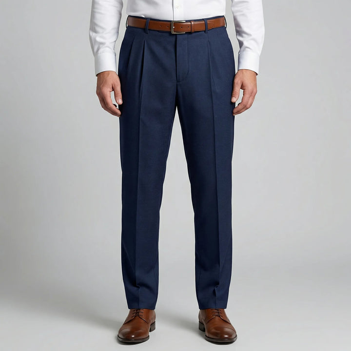 Casuave - Relaxed Fit Pleated Summer Trousers