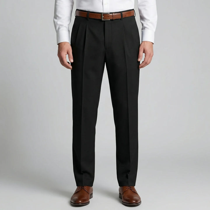 Casuave - Relaxed Fit Pleated Summer Trousers