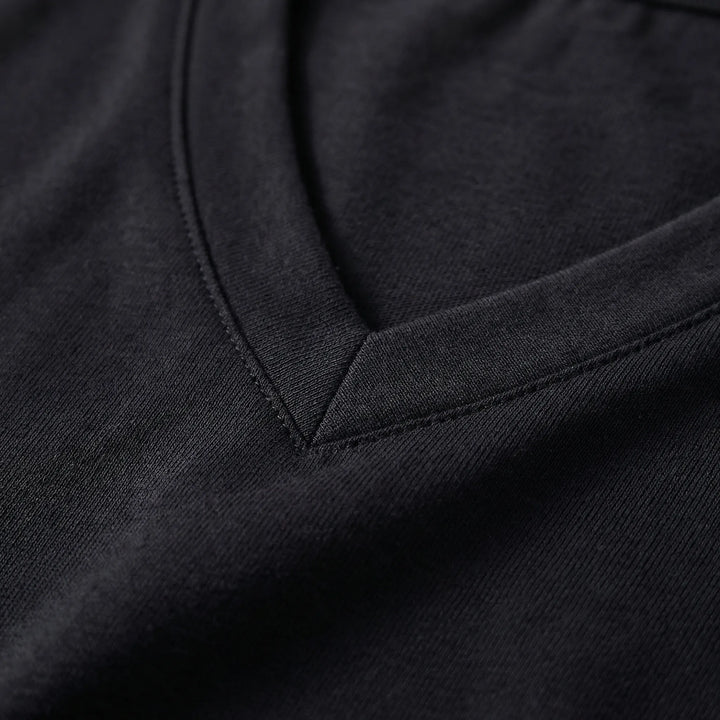 Casuvee - V-Neck Short Sleeve Casual Tee