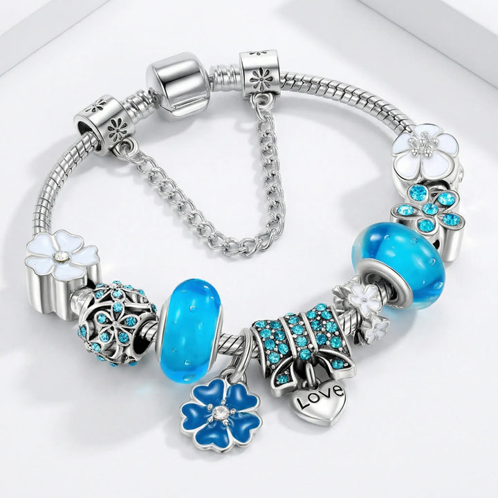 Charmélia - Adjustable Charm Bracelet With Love Pendant