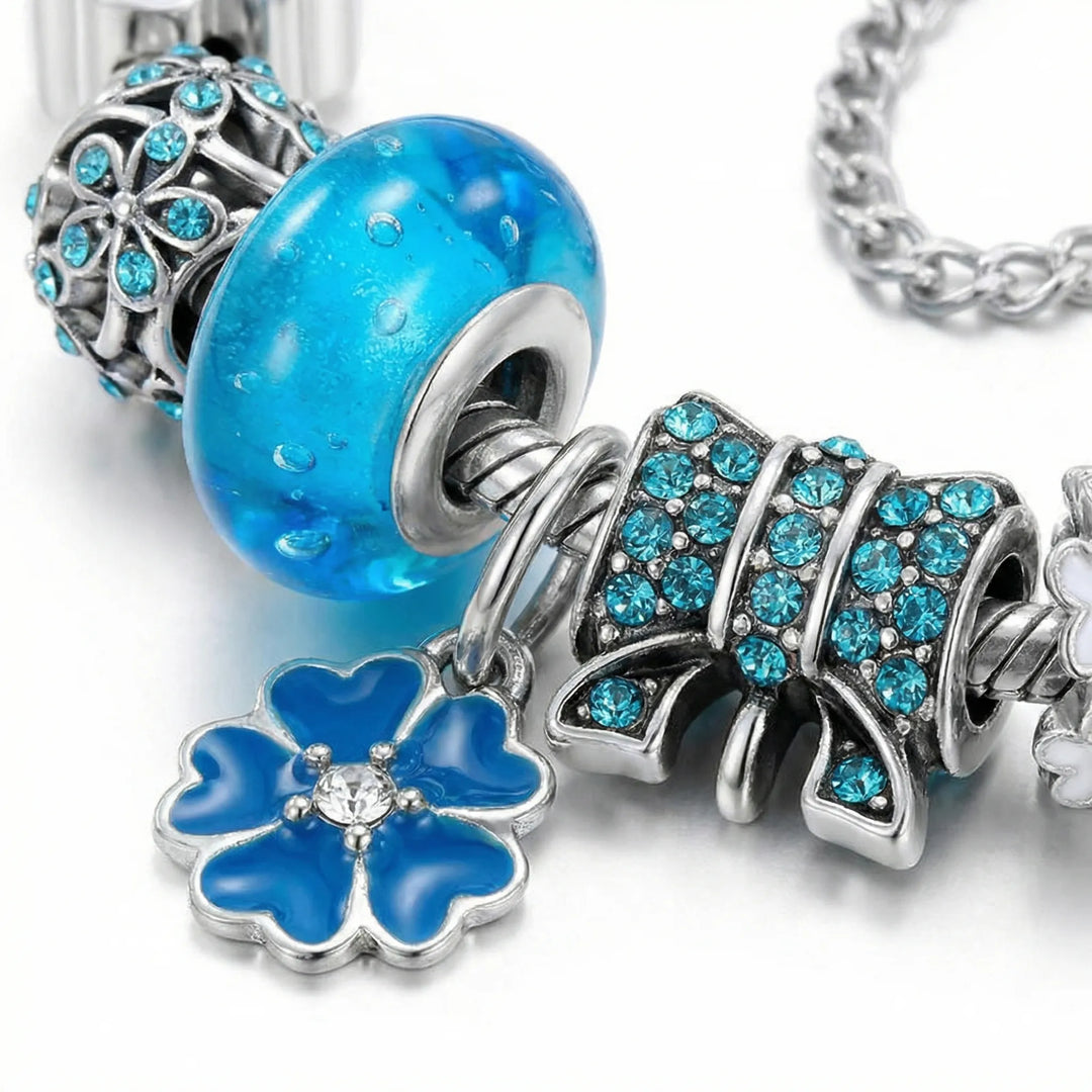 Charmélia - Adjustable Charm Bracelet With Love Pendant
